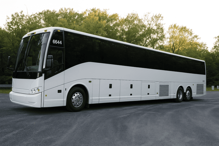 exterior of Concord Minibus Company coach bus
