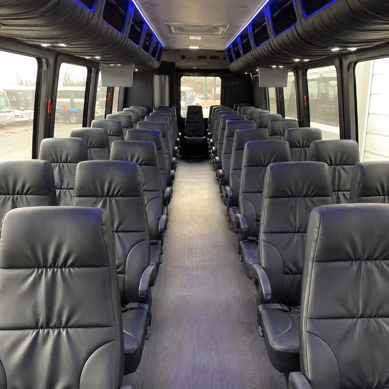 concord 28 passenger minibus inside