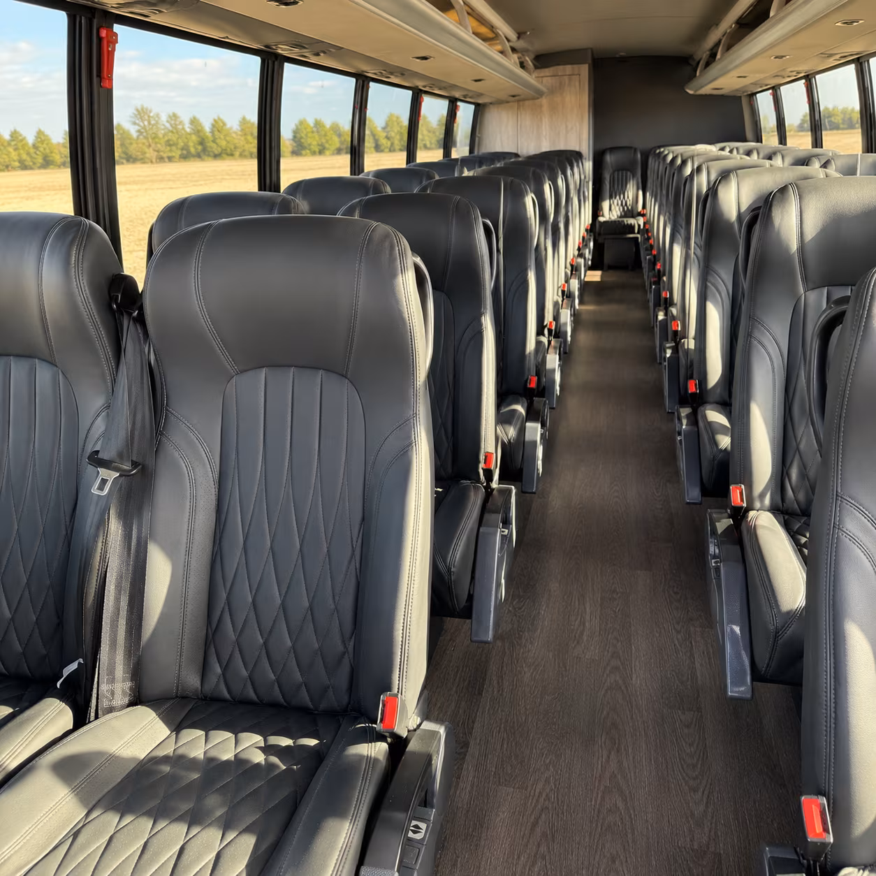 concord 35 passenger minibus inside