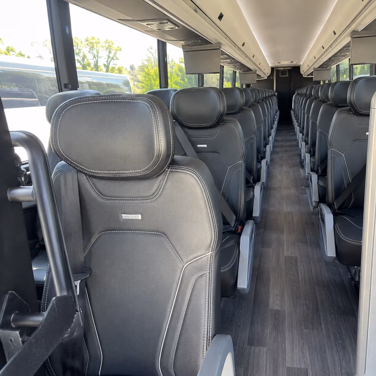 concord 47 passenger charter bus interior