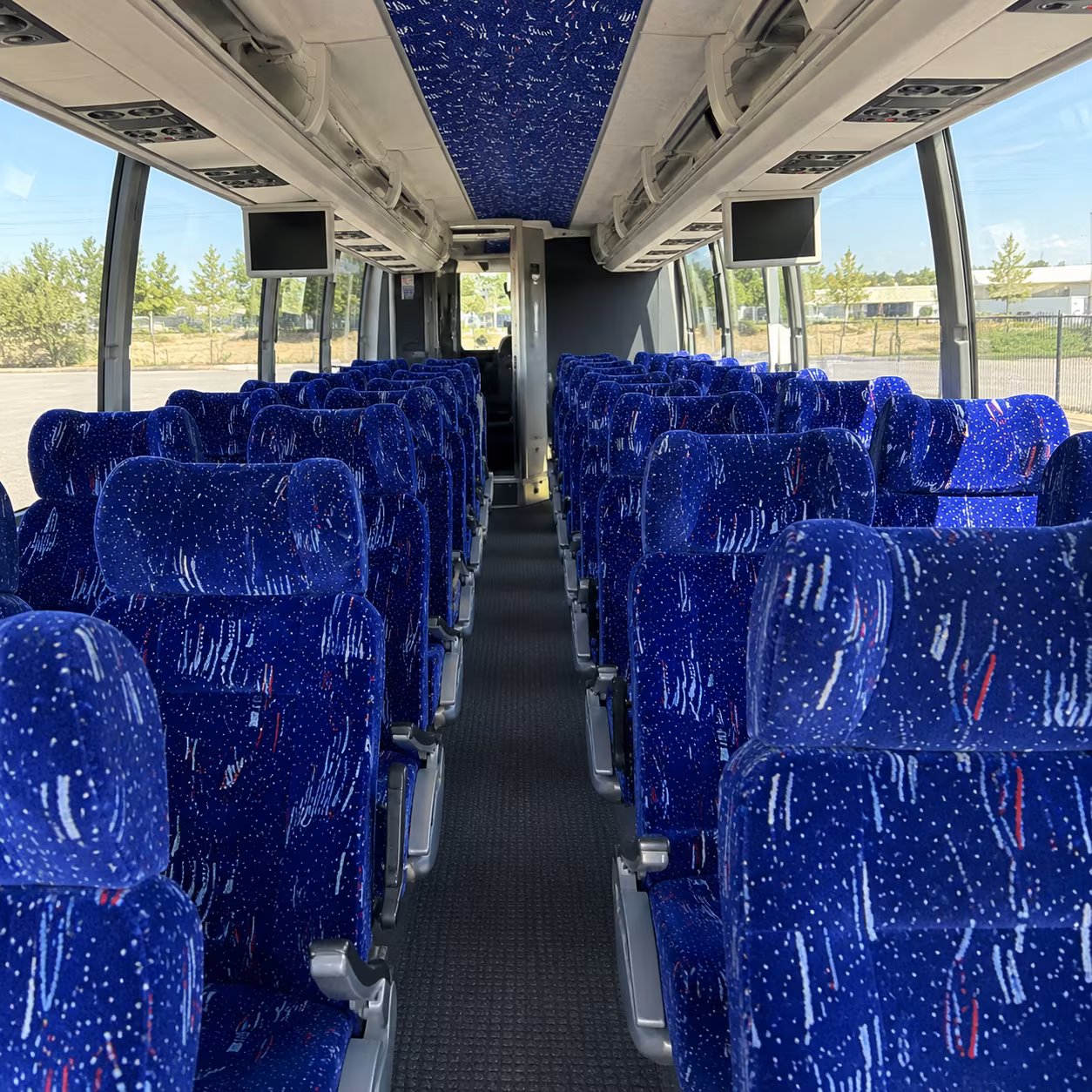 concord 54 passenger charter bus interior