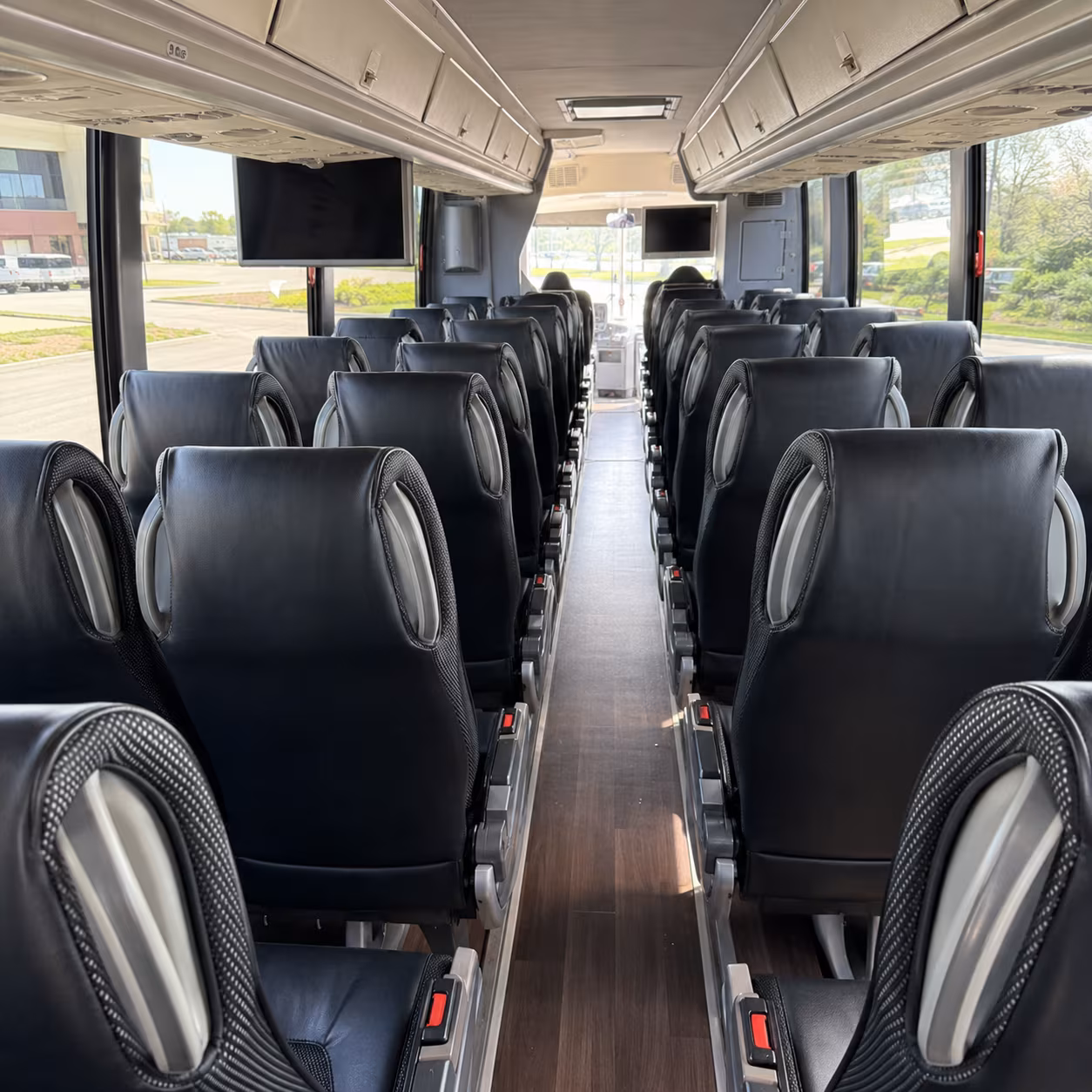 concord 56 passenger charter bus inside