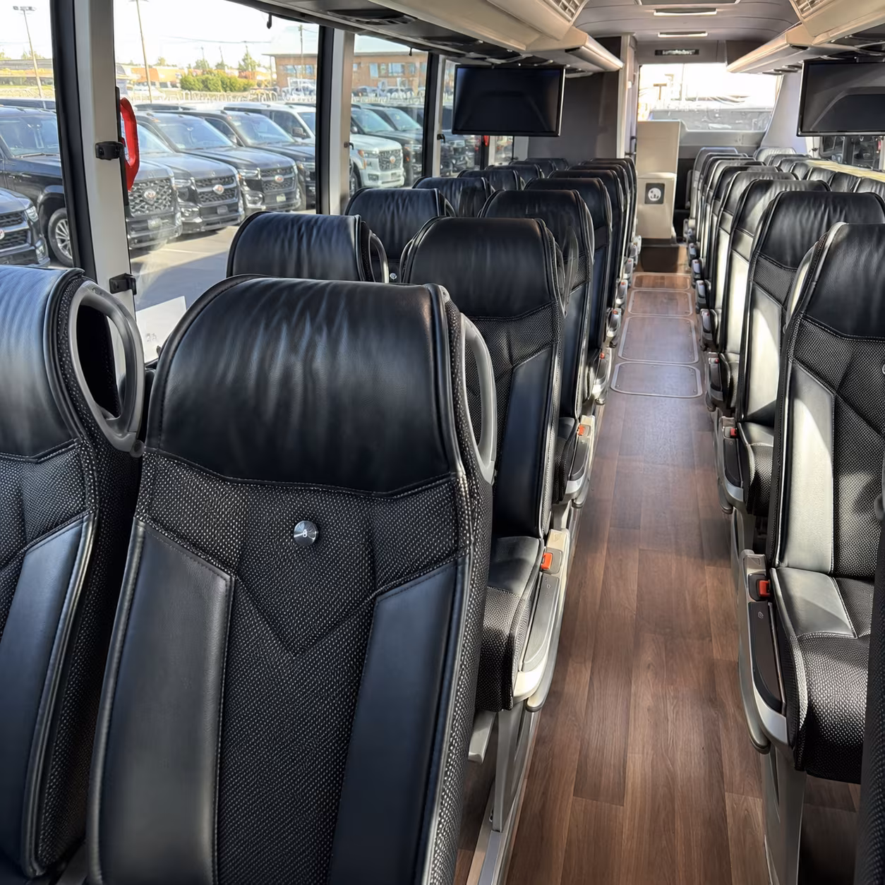 concord charter bus inside