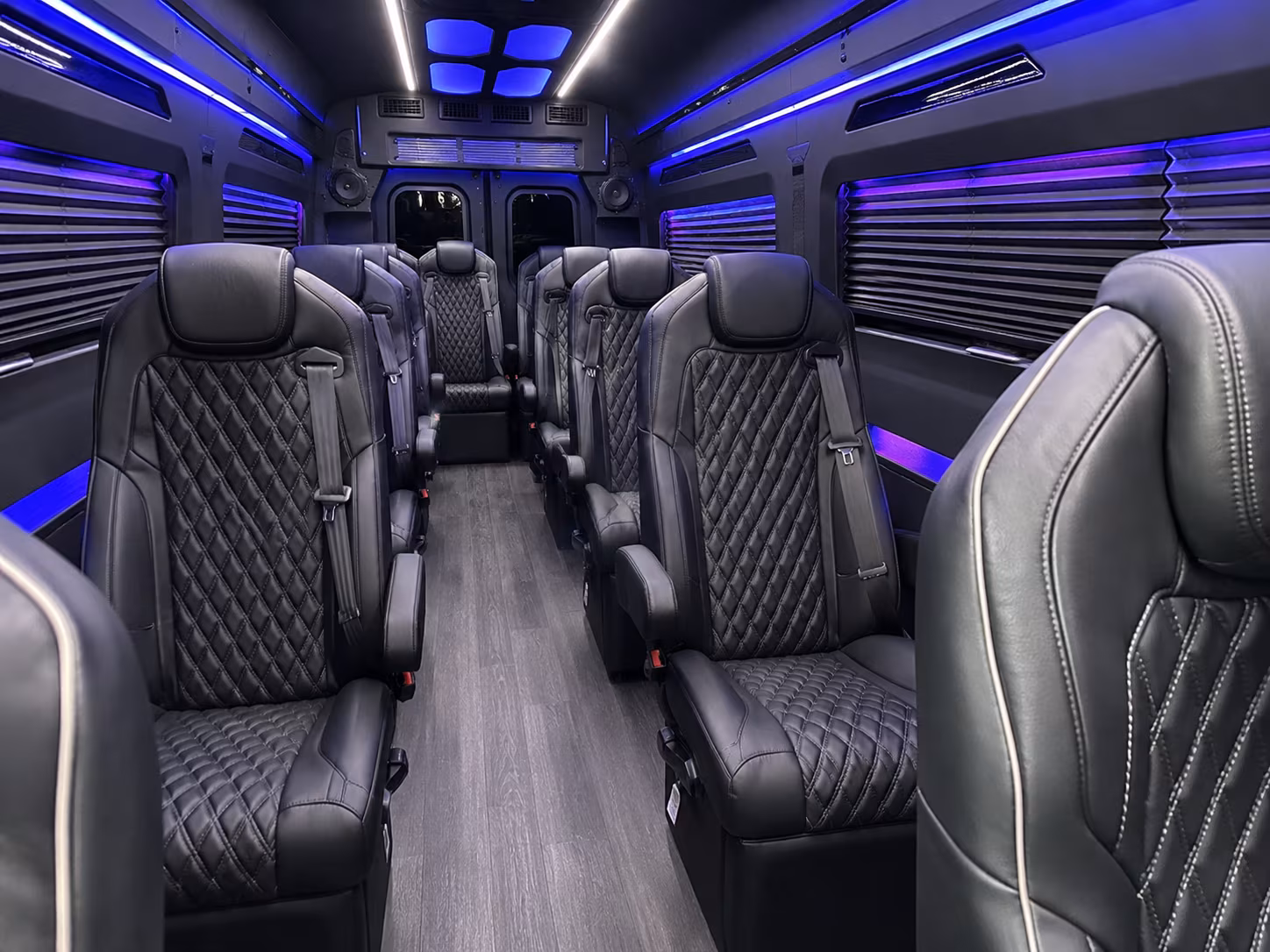 concord sprinter van with driver inside